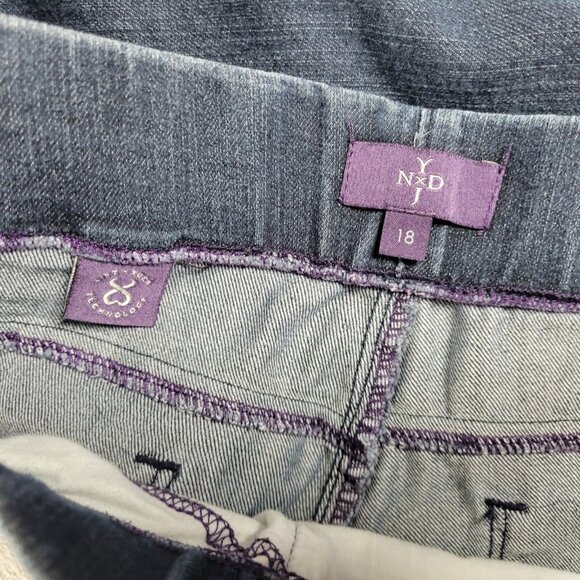 NYDJ Not Your Daughters Womens Jeans 18 Plus Pull On Legging Tapered SL79E - Picture 7 of 10